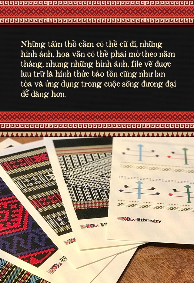Nhóm bạn trẻ vẽ lại hoa văn thổ cẩm theo cách đặc biệt, để công nghệ thành dấu gạch nối giữa truyền thống và hiện đại - Ảnh 4. Nhóm bạn trẻ vẽ lại hoa văn thổ cẩm theo cách đặc biệt, để công nghệ thành dấu gạch nối giữa truyền thống và hiện đại - Ảnh 4.