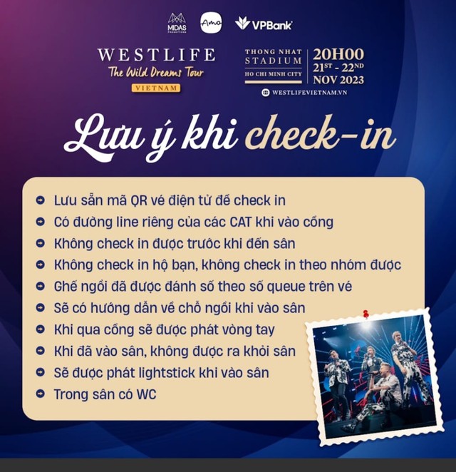 Chỉ còn 1 ngày đến show Westlife, BTC tiết lộ: Thời lượng set diễn tại Việt Nam sẽ dài hơn các quốc gia khác! - Ảnh 3.