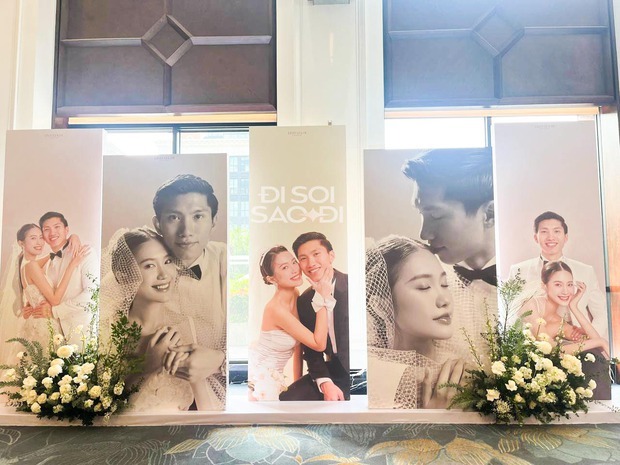 C&ocirc; d&acirc;u Do&atilde;n Hải My xuất hiện với visual đỉnh cao, nắm chặt tay Đo&agrave;n Văn Hậu bước ra lễ đường - Ảnh 7.