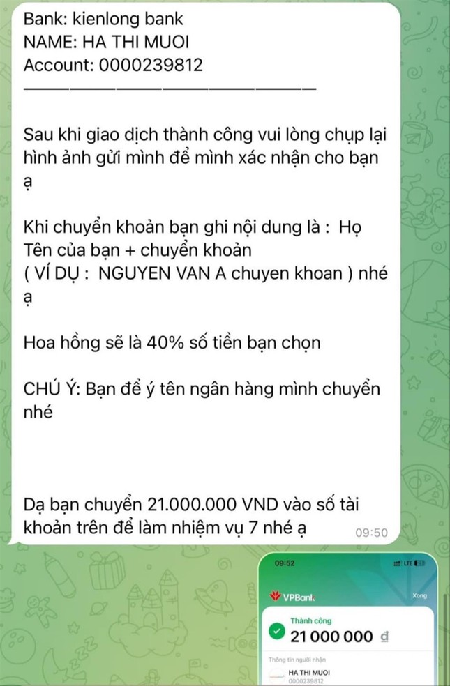Hàng loạt người sập bẫy khi “xem video kiếm tiền” - Ảnh 2.