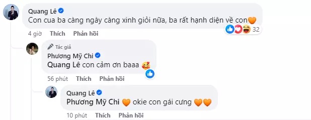 Quang Lê dành lời khen cho nhan sắc và tài năng của con gái nuôi Phương Mỹ Chi