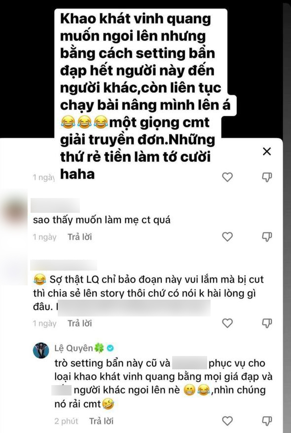 Lệ Quy&ecirc;n đăng loạt story &aacute;m chỉ ai đ&oacute; mua b&agrave;i hạ bệ m&igrave;nh nhưng lại viết sai ch&iacute;nh tả? - Ảnh 3.