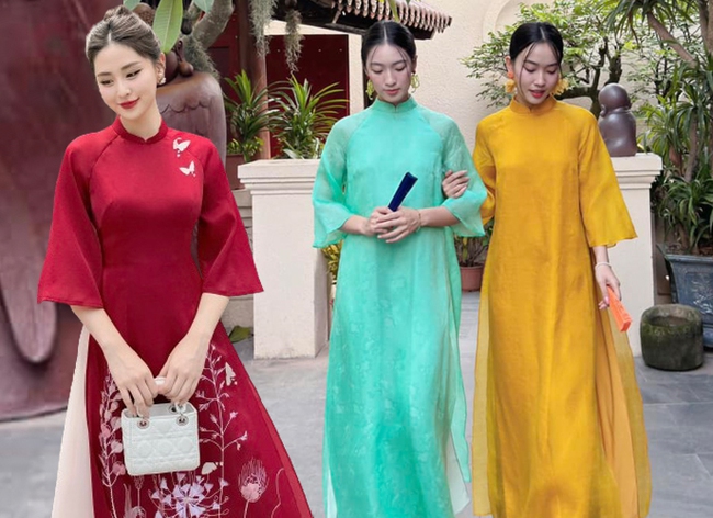 Chọn dáng áo dài để nàng vai u thịt bắp diện đẹp, thon thả trong Tết này - Ảnh 1.