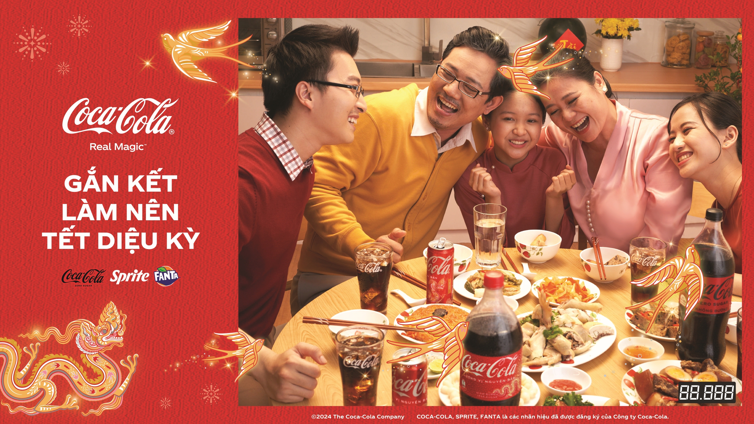 Coca-Cola lan tỏa thông điệp "Gắn kết làm nên Tết diệu kỳ" trong chiến dịch  Tết 2024