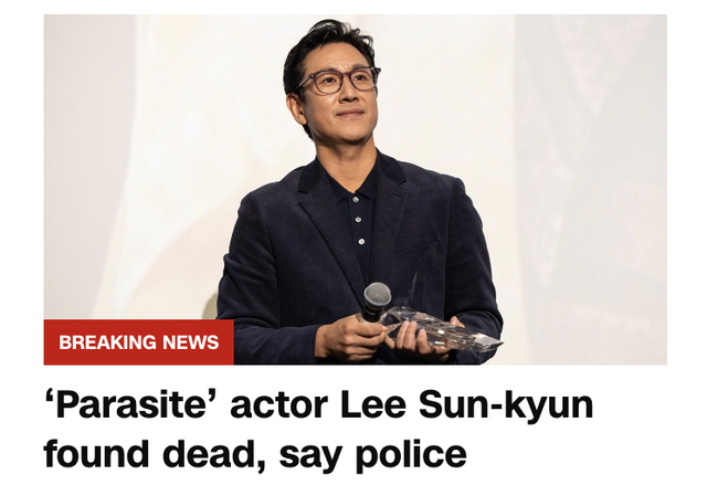 Truyền thông thế giới rúng động trước tin Lee Sun Kyun qua đời: Một biểu tượng của màn ảnh Hàn đã ra đi - Ảnh 4.