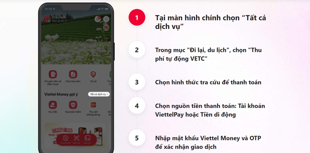 Hướng dẫn nộp phí tự động VETC trên điện thoại di động - Ảnh 2.
