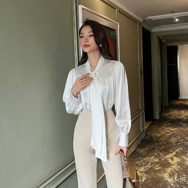 Kiểu &aacute;o ruột của ph&uacute; b&agrave; Đ&agrave;o Hỷ Nhi: Thanh lịch, nền n&atilde; lại sang nức nở, n&agrave;ng n&agrave;o cũng n&ecirc;n sắm về tủ đồ - Ảnh 9.