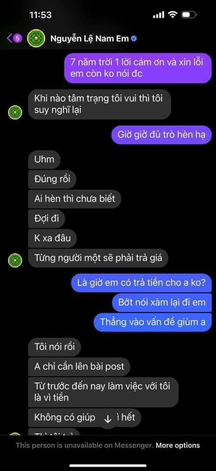 Sau tuyên bố từng có con gây sốc, Nam Em lại bị tố ứng xử ngang ngược, xúc phạm từ photo ruột tới người giúp việc - Ảnh 4.