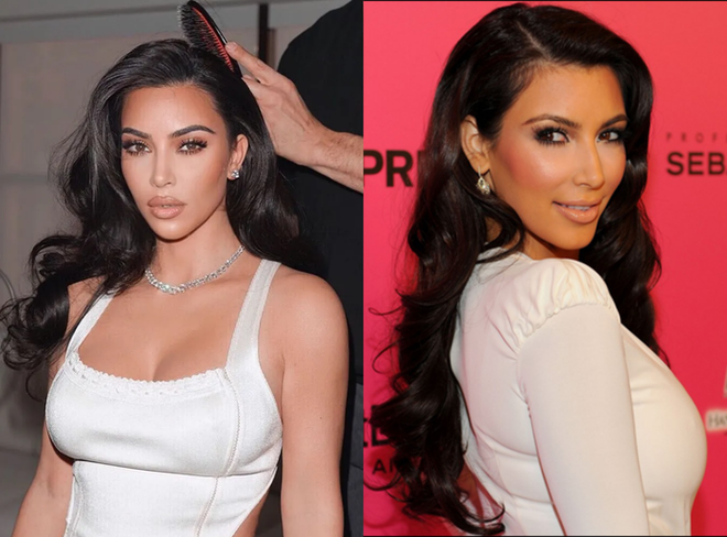 Kim Kardashian 5 ngày mới gội đầu vẫn có chiêu giấu tóc bết cực đỉnh - Ảnh 3.