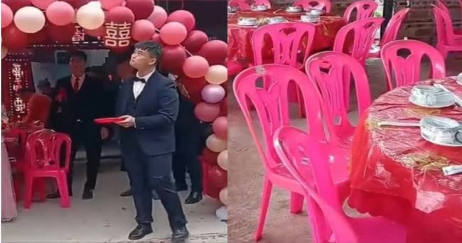 Ch&uacute; rể tội nghiệp đứng nh&igrave;n trời v&igrave; l&agrave;ng c&oacute; 3000 người nhưng kh&ocirc;ng một ai đến dự đ&aacute;m cưới, bố đẻ cũng chẳng th&egrave;m tới - Ảnh 1.