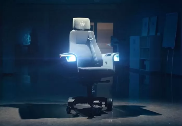 Volkswagen chơi lớn, chế tạo ghế gaming đi như xe đua, chạy từ nhà ra quán net - Ảnh 1.