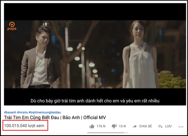 Loạt hit tạo ra sự thương hiệu tuổi hạc của chỉ bảo Anh: Chỉ 1 MV đạt 100 triệu view, với bài xích nên chi tăng 100 triệu vì thế bám phiên bản quyền - Hình ảnh 8.