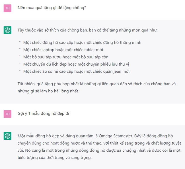 Khi ChatGPT gợi ý quà tặng Valentine: Giới thiệu đủ thứ nhưng đến khi hỏi địa chỉ mua thì… lại chịu - Ảnh 1.