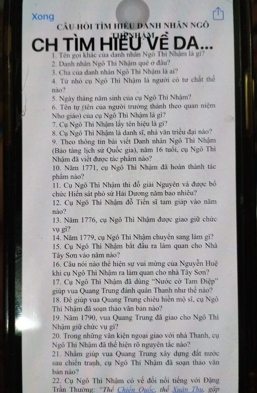 Bị tố bắt trẻ lớp 1 tìm hiểu về danh nhân Ngô Thì Nhậm: Hiệu trưởng nói gì? - Ảnh 1.