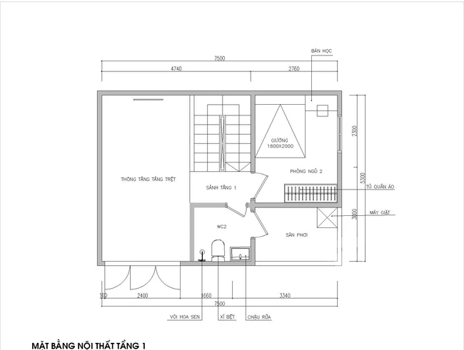 Tư vấn thiết kế nhà ống với nhược điểm mặt tiền rộng nhưng chiều dài bị ngắn - Ảnh 2.