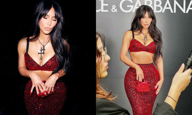Show Dolce & Gabbana tối nay: Kim Kardashian lên đồ cực gợi cảm, đội châu Á cũng không vừa - Ảnh 1.