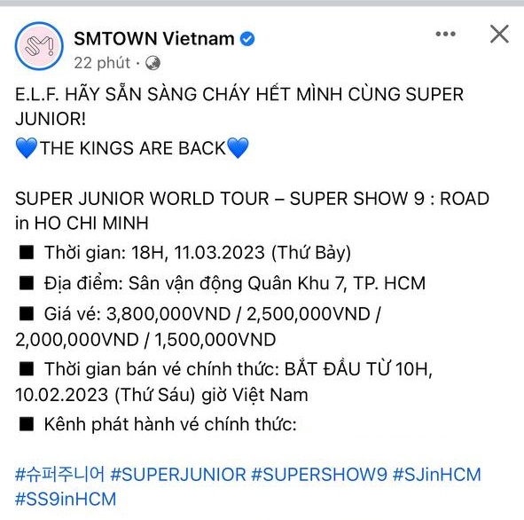 Công bố giá vé concert của Super Junior tại Việt Nam: Rẻ hơn cả show Mỹ Tâm - Hà Anh Tuấn, fan lo lắng vì một lý do! - Ảnh 3.