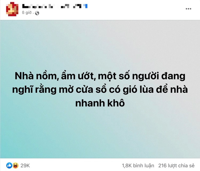 Mở toang cửa đón gió để làm khô nhà: Cách chống nồm bất ổn khiến dân tình thêm khốn khổ - Ảnh 2.