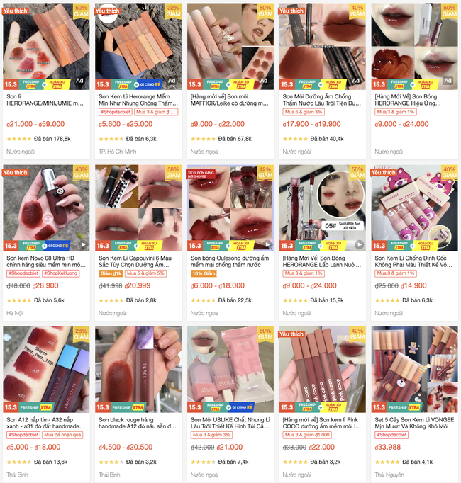 Của rẻ chưa chắc đ&atilde; &ocirc;i nhưng son m&ocirc;i nội địa Trung gi&aacute; cỡ 10-20k th&igrave; thật đ&aacute;ng để ngẫm - Ảnh 2.