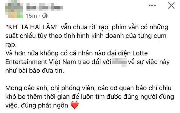 Vướng tin rời rạp vì doanh thu bết bát, ekip phim của Midu và Lê Dương Bảo Lâm bức xúc lên tiếng - Ảnh 3.