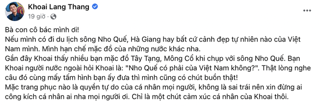 Khoai Lang Thang bức xúc tình trạng mặc trang phục không phù hợp trên sông Nho Quế: người đồng tình, người thì xin hãy cảm thông - Ảnh 2.