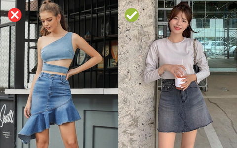 4 mẫu chân váy denim không nên mua - Ảnh 3.