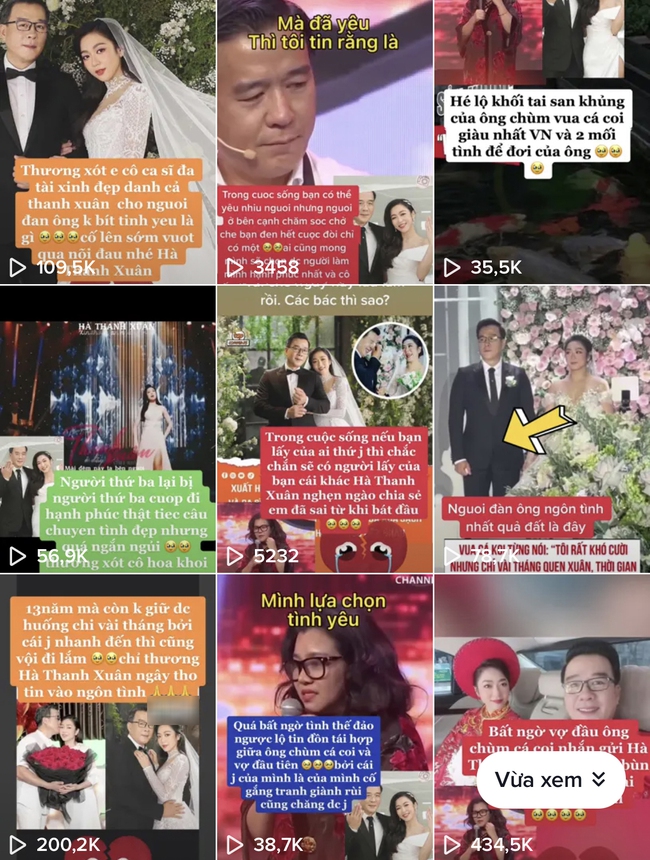 Phẫn nộ kênh TikTok đăng tin giả vua cá Koi Thắng Ngô phản bội ca sĩ Hà Thanh Xuân, ly hôn lần 2 sau thời gian ngôn tình ngắn ngủi - Ảnh 1.