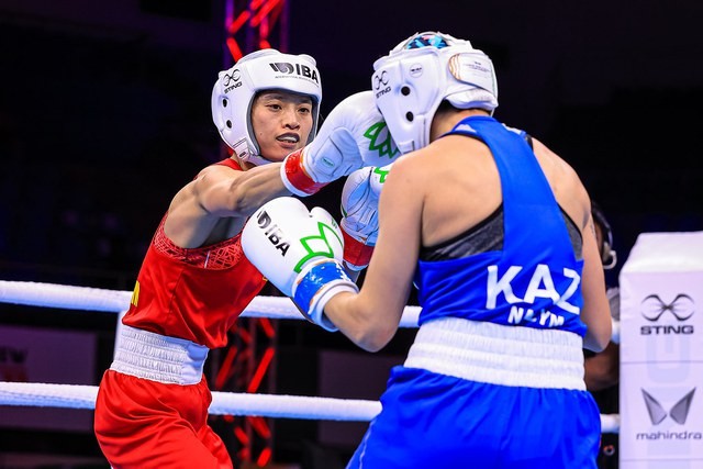Nguyễn Thị Tâm thua đáng tiếc, giành HCB giải boxing nữ thế giới 2023 - Ảnh 1.