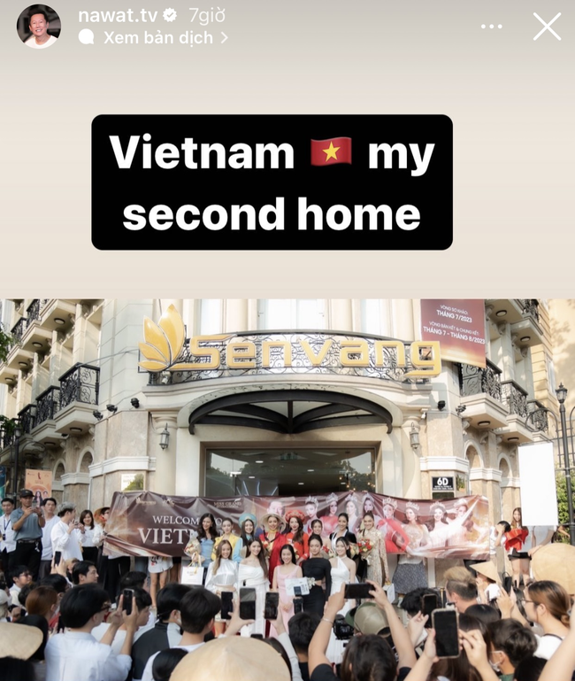 Sau loạt drama dậy sóng, cuối cùng chủ tịch Nawat vẫn xem Việt Nam là ngôi nhà thứ hai, fan sắc đẹp phản ứng trái chiều - Ảnh 2. Sau loạt drama dậy sóng, cuối cùng chủ tịch Nawat vẫn xem Việt Nam là ngôi nhà thứ hai, fan sắc đẹp phản ứng trái chiều - Ảnh 2.
