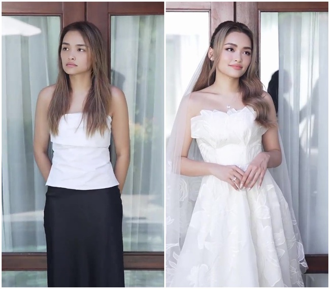 Đọ ảnh mặt mộc vs khi làm cô dâu của Linda Ngô: Nể khả năng biến hình của con gái - Ảnh 3.