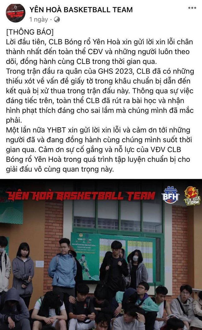 Tranh cãi đương kim vô địch giải bóng rổ học sinh TP Hà Nội chưa ra sân phút nào đã bị loại vì... quên thẻ thi đấu - Ảnh 3.