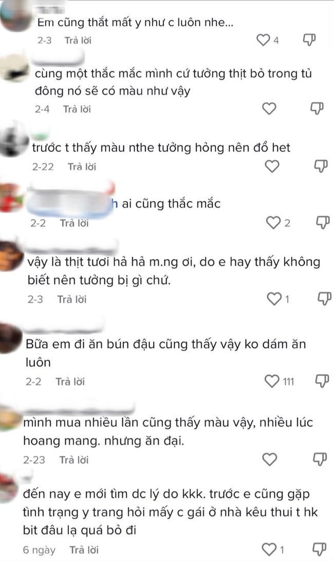 Ăn bún đậu thấy miếng thịt kỳ lạ, cô gái lo lắng hỏi dân mạng: Hoá ra rất nhiều người đã từng gặp phải? - Ảnh 2.