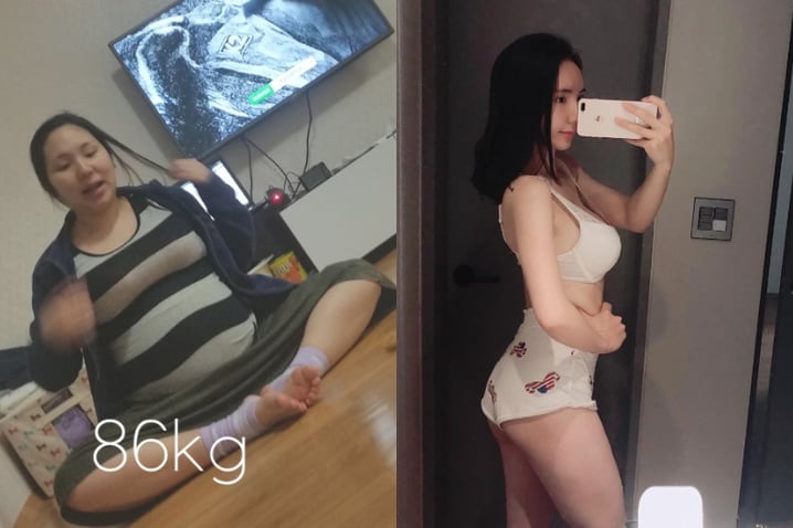 Từ 86kg xuống 46kg, mẹ bỉm xứ Hàn chứng minh chỉ cần quyết tâm thì ai cũng có thể giảm cân sau sinh thành công - Ảnh 1.