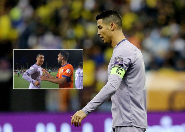 Ronaldo lại phản ứng trẻ con khi không thể ghi bàn - Ảnh 1.