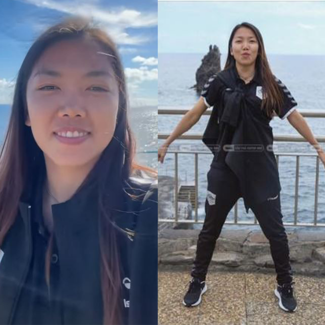Huỳnh Như siuuu trên quê hương của Ronaldo, được đồng đội động viên kiểu khó đỡ trước khi về đá SEA Games - Ảnh 1.