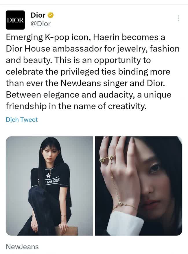Haerin (NewJeans) được Dior tuyên Đại sứ: Thành công dằn mặt antifan nhưng có khiến thành viên khác trong nhóm chạnh lòng? - Ảnh 2.