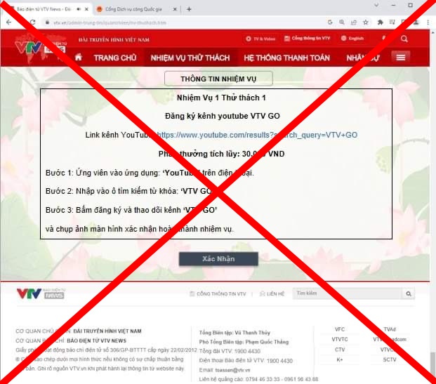 Cảnh báo chiêu trò mạo danh Báo điện tử VTV News để lừa đảo - Ảnh 5.