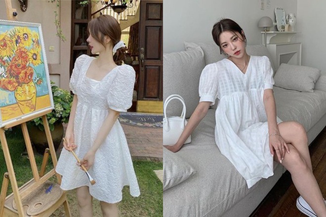 🐽 order taobao 🐽 váy ulzzang style 2 màu trắng hồng | Shopee Việt Nam