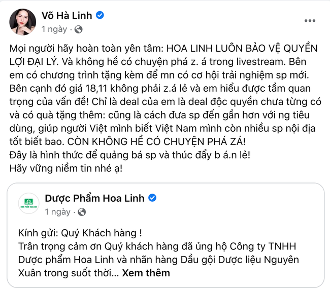 Hà Linh và chuỗi từ khóa vạ miệng: Chấn động, chưa từng có, dọn sạch kho, xanh 18k nâu 11k... - Ảnh 4.