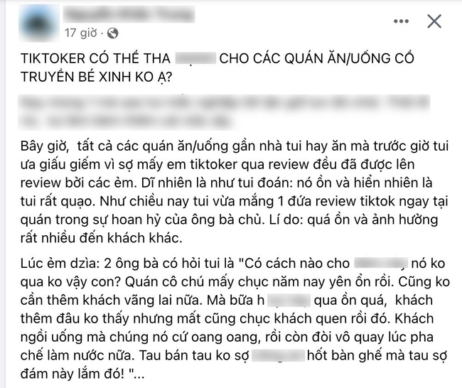 Nhức nhối chuyện TikToker review hàng ăn: Chủ quán đau đầu vì khách bị làm phiền, người đến ăn mệt mỏi vì cứ bị lên hình - Ảnh 4.