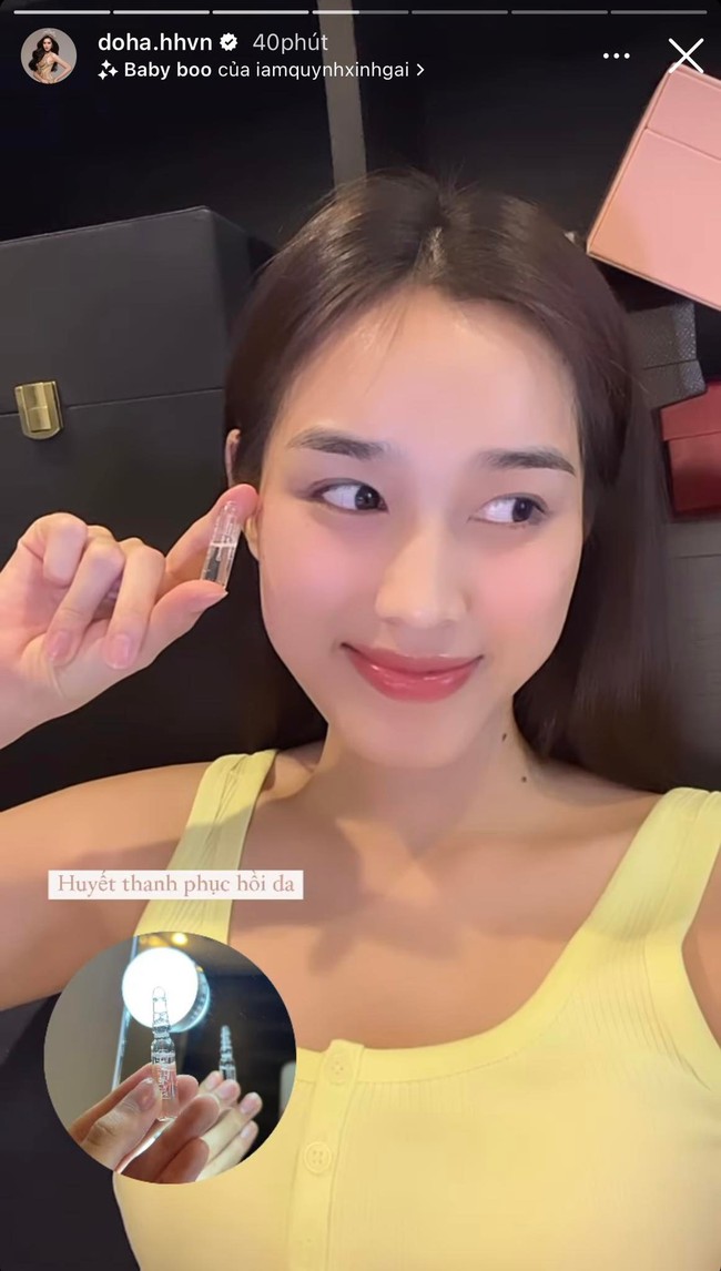 Cận cảnh l&agrave;n da căng mịn của Đỗ H&agrave;, v&agrave; đ&acirc;y l&agrave; loạt bảo bối gi&uacute;p n&agrave;ng sở hữu mặt mộc đẹp m&ecirc; - Ảnh 12.