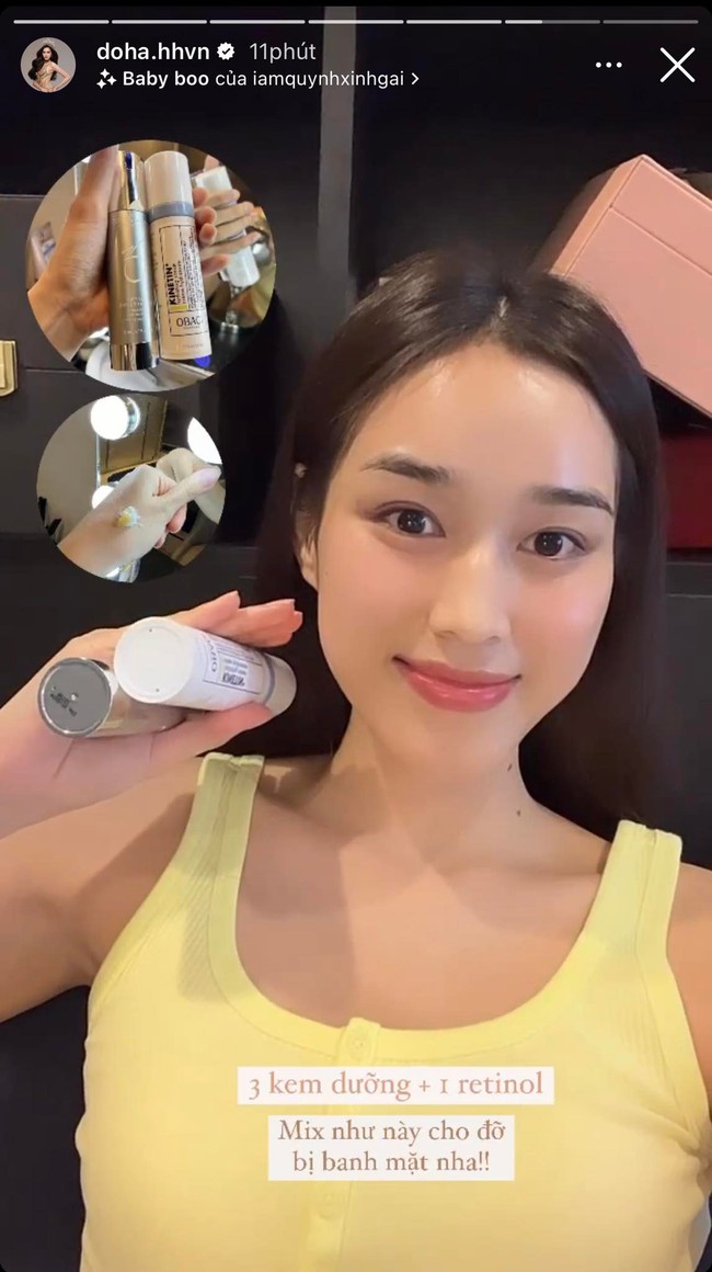 Cận cảnh l&agrave;n da căng mịn của Đỗ H&agrave;, v&agrave; đ&acirc;y l&agrave; loạt bảo bối gi&uacute;p n&agrave;ng sở hữu mặt mộc đẹp m&ecirc; - Ảnh 3.