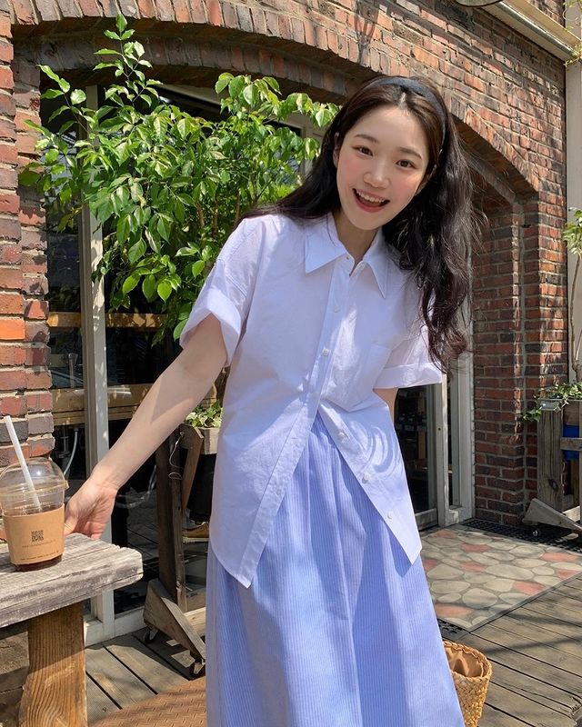 Nữ blogger Hàn với sở trường diện váy áo pastel: Trang phục phù hợp để chị em diện vào mùa hè - Ảnh 2.