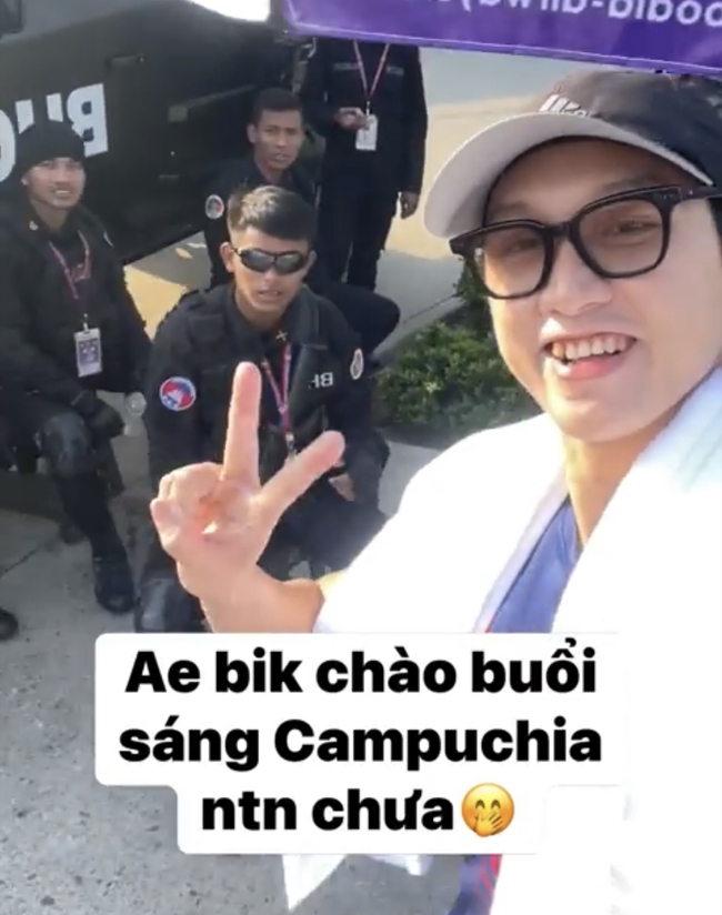 Nam thần tuyển bơi thử sức chào tiếng Campuchia, dậy từ sáng sớm tập luyện cho mục tiêu hái vàng - Ảnh 1.