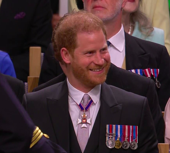 Hoàng tử Harry một mình bước vào lễ đăng quang của vua cha - Ảnh 2.