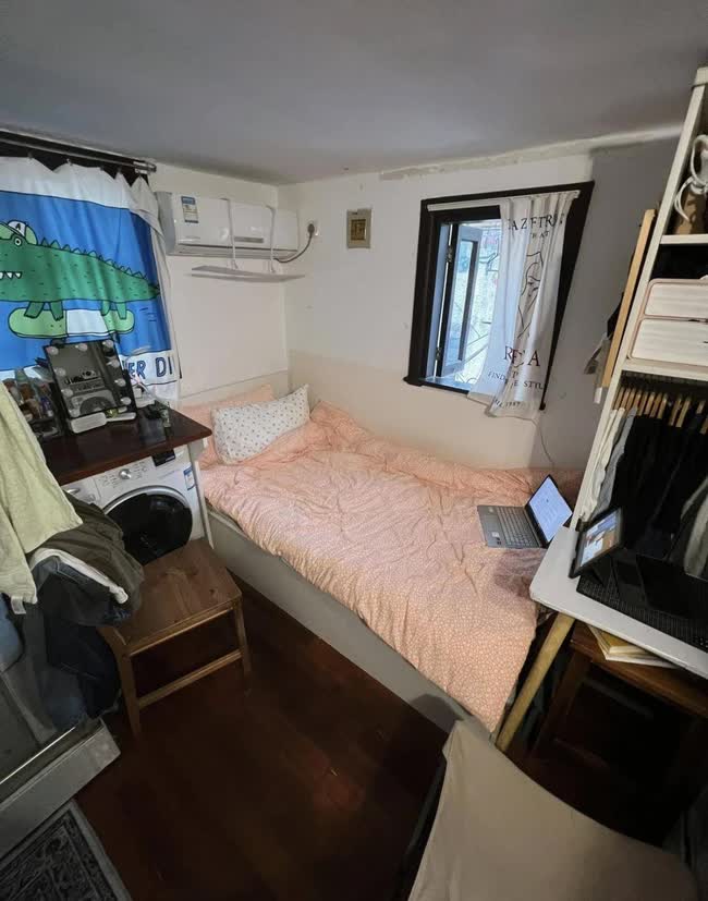 Bên trong căn hộ 8m2 ở Thượng Hải của cô gái độc thân: không gian siêu chật chội, chỉ nhìn cũng thấy khó thở - Ảnh 10.