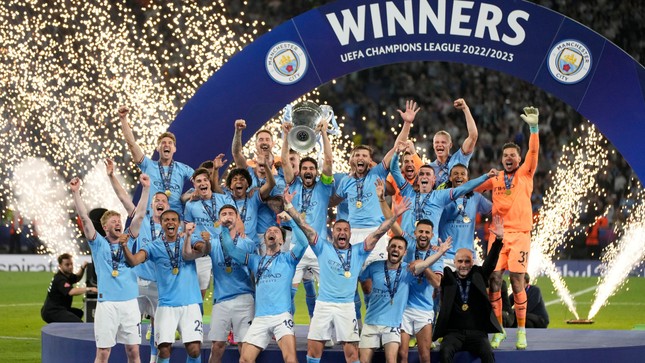 Man City nhận bao nhiêu tiền sau khi giành cú ăn ba lịch sử? - Ảnh 1.