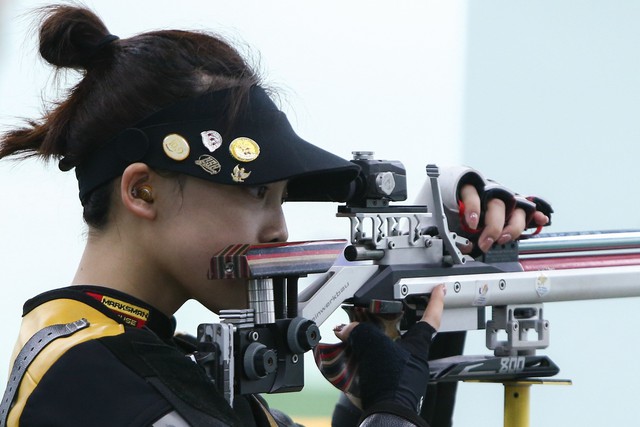 Hot girl bắn súng Phí Thanh Thảo tập luyện chuẩn bị cho ASIAD 19 - Ảnh 7.