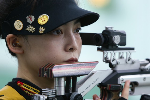 Hot girl bắn súng Phí Thanh Thảo tập luyện chuẩn bị cho ASIAD 19 - Ảnh 6.