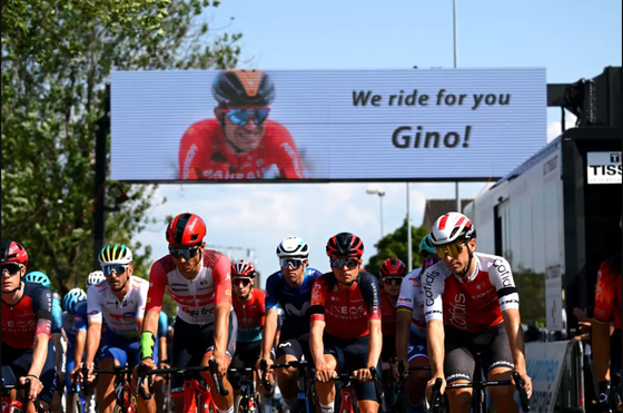 Tay đua Gino Mader “tử nạn” trên đường đua sau tai nạn kinh hoàng ở giải xe đạp Tour de Suisse 2023 - Ảnh 3.